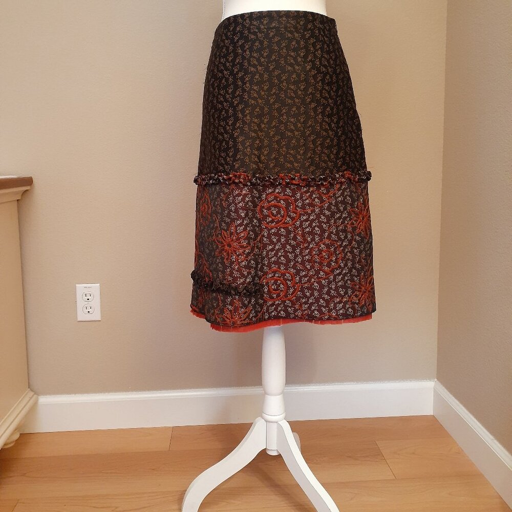 Oilily Brocade Embroidered Skirt - Picture 2 of 12